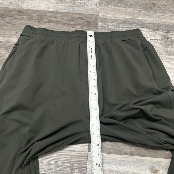 Public Rec Green Black Men 37x30 Elastic Waist Pull On Stretch Performance Pants - Picture 10 of 13